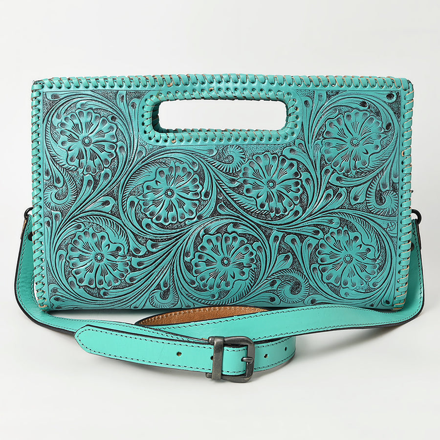 American Darling Clutch Hand Tooled Genuine Leather women bag western handbag purse