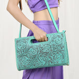 American Darling Clutch Hand Tooled Genuine Leather women bag western