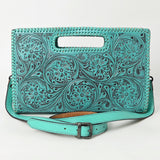 ADBGZ755D American Darling CLUTCH Hand Tooled Genuine Leather women bag western handbag purse