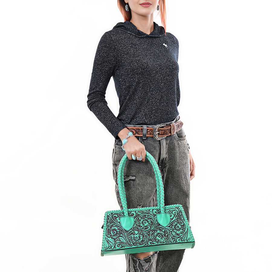 American Darling Clutch Hand Tooled Genuine Leather Western Women Bag Handbag Purse | Purses for