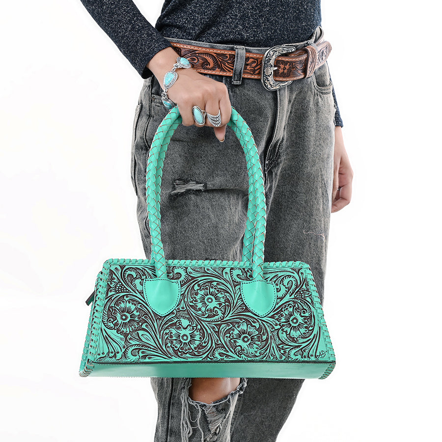 American Darling Clutch Hand Tooled Genuine Leather Western Women Bag Handbag Purse | Purses for