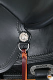 Hilason Western Horse Wide Gullet Trail BlackAmerican Leather Saddle