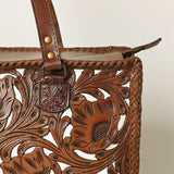 OHLAY KBG322A TOTE Hand Tooled Genuine Leather women bag western handbag purse