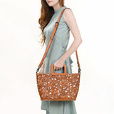 OHLAY KBG324B TOTE Hand Tooled Genuine Leather women bag western handbag purse