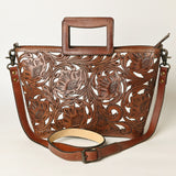 OHLAY KBG324C TOTE Hand Tooled Genuine Leather women bag western handbag purse