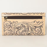 OHLAY WALLET Hand Tooled  Genuine Leather women bag western handbag purse