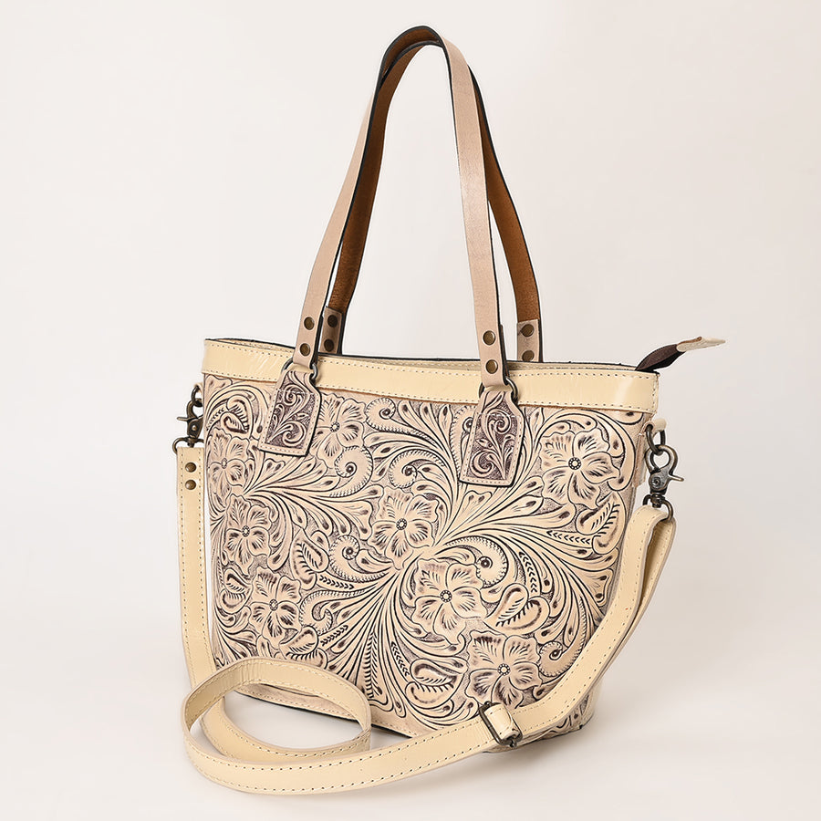 Ohlay Bags KBG328 TOTE Hand Tooled Genuine Leather women bag western by Hilason – Cowboy and equestrian accessories