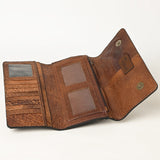 OHLAY WALLET Hand Tooled Genuine Leather women bag western handbag