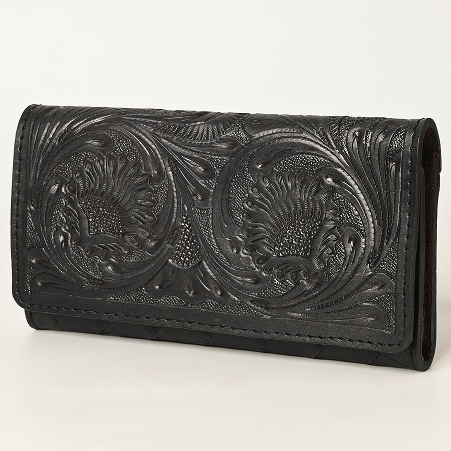 OHLAY WALLET Hand Tooled Genuine Leather women bag western handbag purse - Uhorse