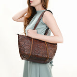 OHLAY KBG333 TOTE Hand Tooled Genuine Leather women bag western handbag purse