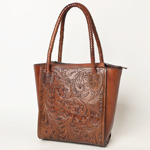 OHLAY KBG338A TOTE Hand Tooled Genuine Leather women bag western by Hilason – Cowboy and equestrian accessories