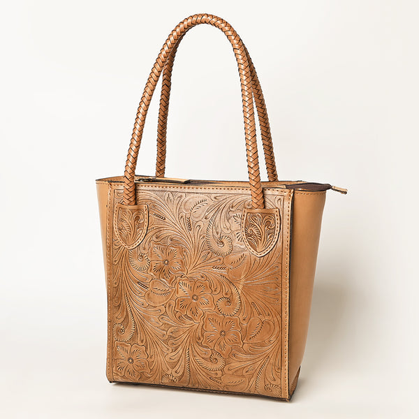 OHLAY KBG338C TOTE Hand Tooled Genuine Leather women bag western by Hilason – Cowboy and equestrian accessories
