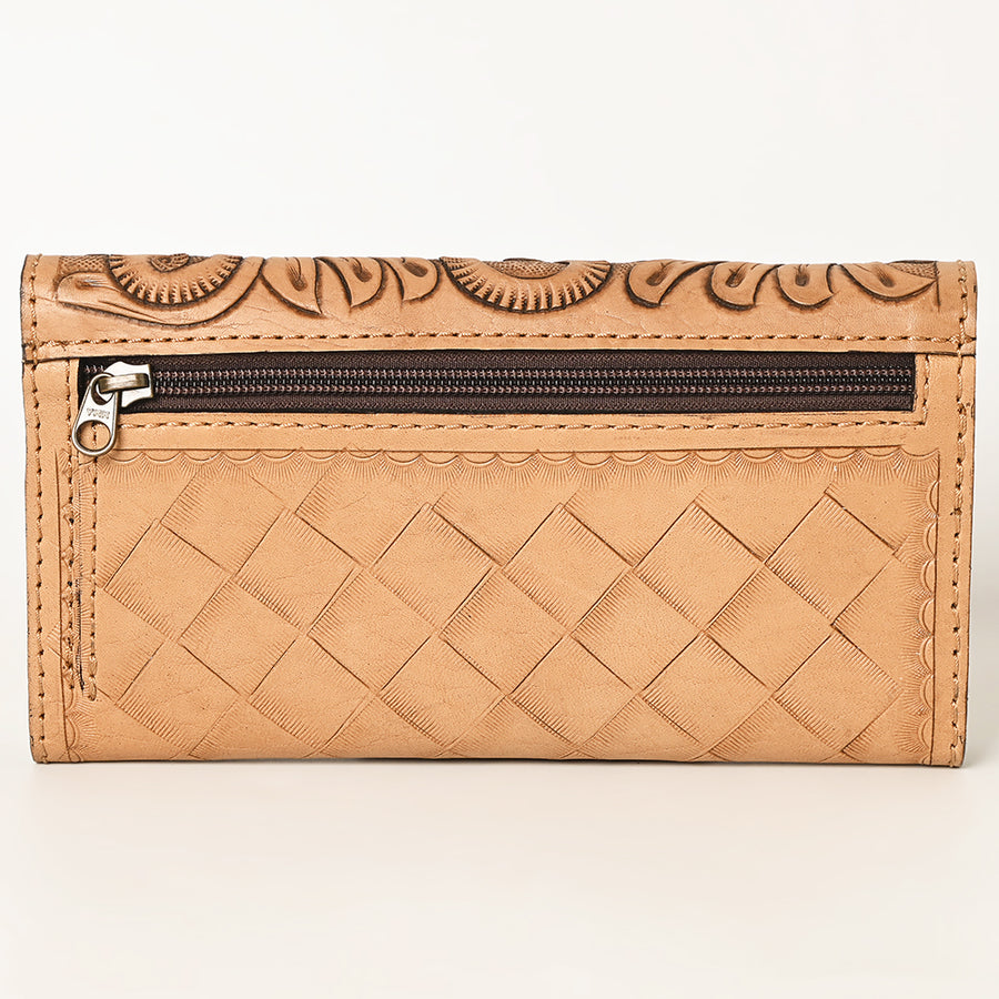OHLAY Wallet Hand Tooled Genuine Leather Women Bag Western Handbag Purse | Womens Handbags |Leather Belt for Summer