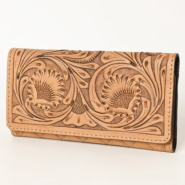 OHLAY WALLET Hand Tooled Genuine Leather women bag western handbag purse - Uhorse