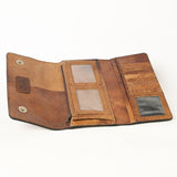 OHLAY Wallet Hand Tooled Genuine Leather Women Bag Western Handbag Purse | Womens Handbags |Leather Belt for Summer