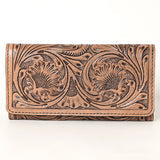 OHLAY WALLET Hand Tooled  Genuine Leather women bag western handbag purse