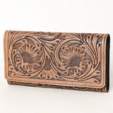 OHLAY WALLET Hand Tooled Genuine Leather women bag western handbag by Hilason – Cowboy and equestrian accessories