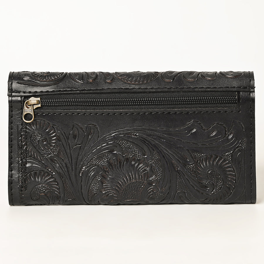 OHLAY Wallet Hand Tooled Genuine Leather Women Bag Western Handbag Purse | Womens Handbags |Leather Belt for Summer