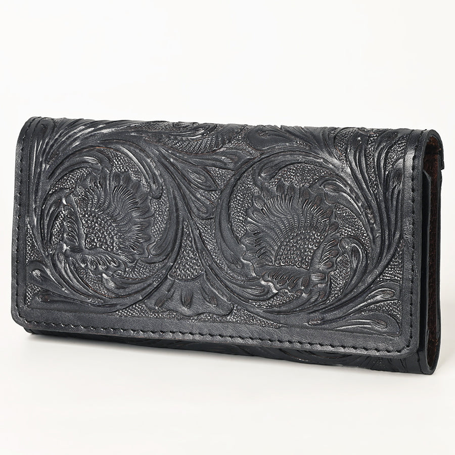 OHLAY WALLET Hand Tooled Genuine Leather women bag western handbag purse - Uhorse