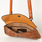 OHLAY Wallet Hand Tooled Genuine Leather Women Bag Western Handbag Purse | Womens Handbags |Leather Belt for Summer