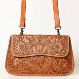 OHLAY Wallet Hand Tooled Genuine Leather Women Bag Western Handbag Purse | Womens Handbags |Leather Belt for Summer