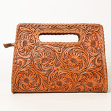 OHLAY WALLET Hand Tooled  Genuine Leather women bag western handbag purse