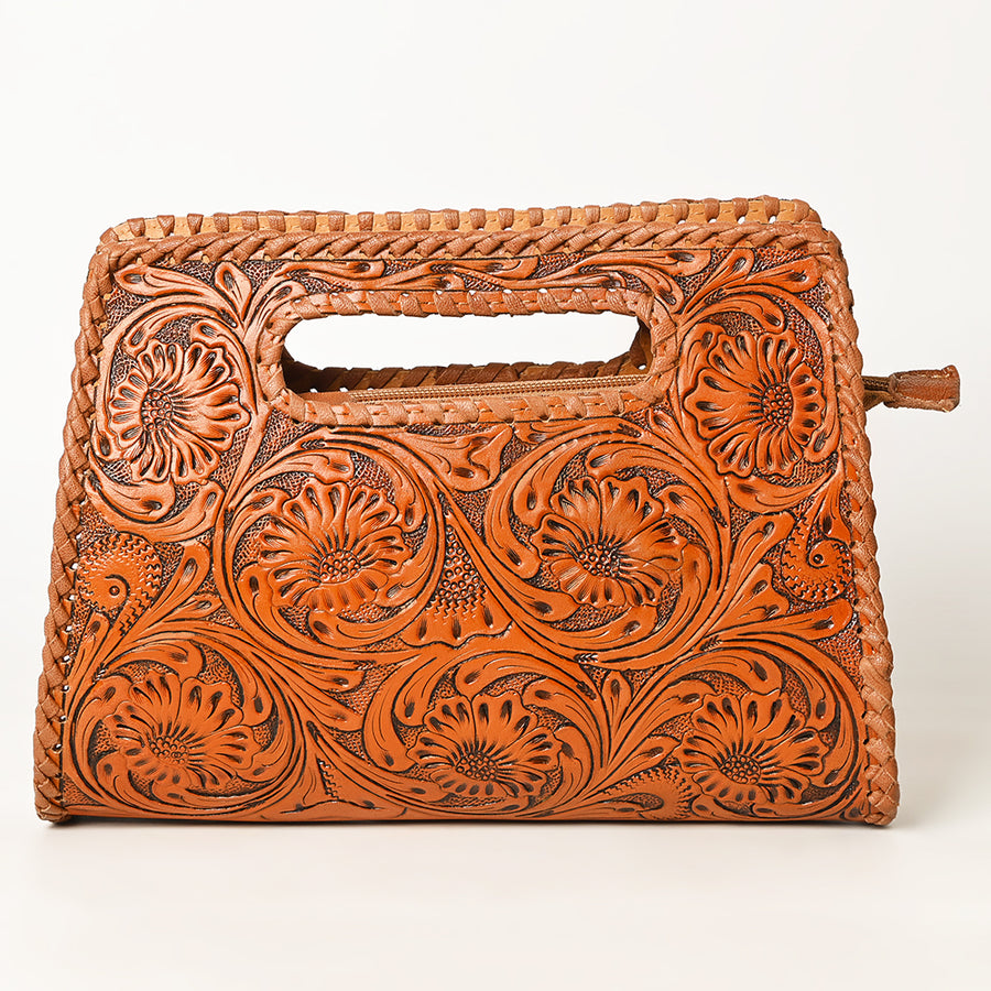 OHLAY Wallet Hand Tooled Genuine Leather Women Bag Western Handbag Purse | Womens Handbags |Leather Belt for Summer