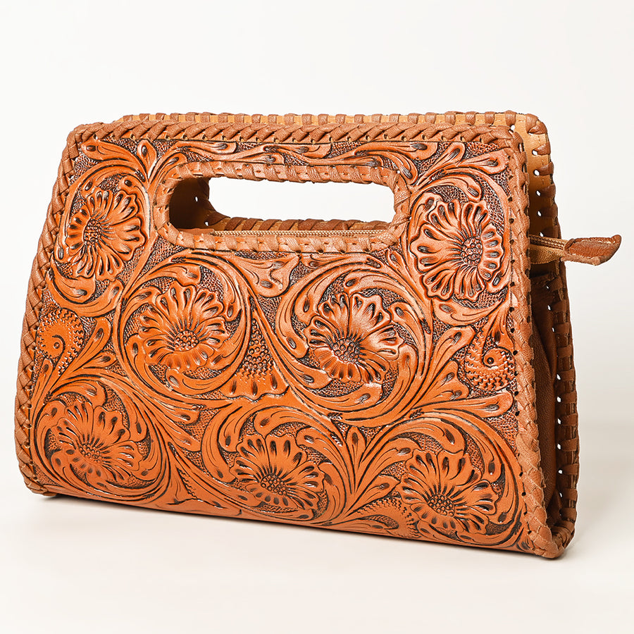 OHLAY WALLET Hand Tooled Genuine Leather women bag western handbag purse - Uhorse