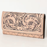 OHLAY WALLET Hand Tooled  Genuine Leather women bag western handbag purse