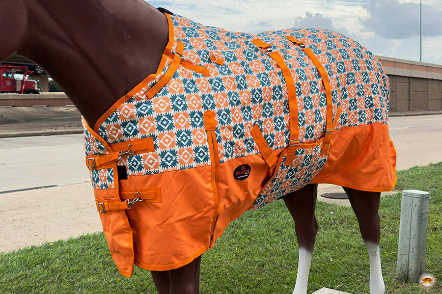 HILASON 1200D Winter Waterproof Poly Horse Blanket Belly Wrap | Turnout Blankets for Horses
