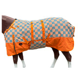 HILASON 1200D Winter Waterproof Horse Turnout Blanket Belly Wrap Floral Motif - Uhorse