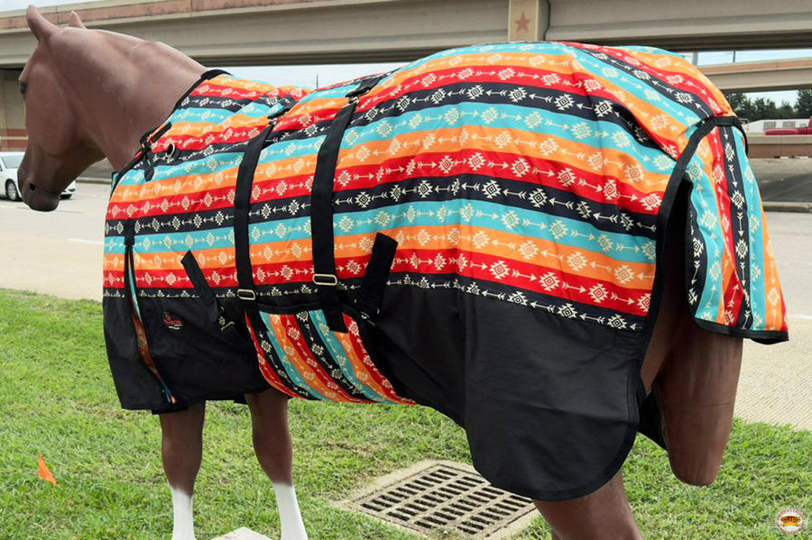 HILASON 1200D Winter Waterproof Poly Horse Blanket Belly Wrap | Turnout Blankets for Horses
