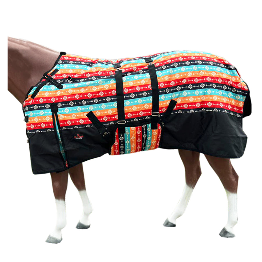 HILASON 1200D Winter Waterproof Turnout Horse Blanket Belly Wrap Tribal - Uhorse