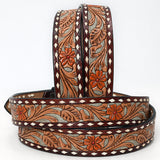 American Darling ADBLF120A-L Beautifully Hand Tooled Genuine American Leather Belt Men and  Women