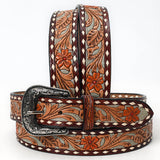 American Darling ADBLF120A-L Beautifully Hand Tooled Genuine American Leather Belt Men and  Women