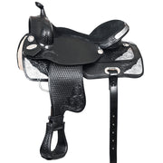 HILASON Western Horse Saddle American Leather Treeless Trail Barrel | for Horses