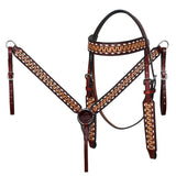 Western Horse Tack Set Saddle American Leather Ranch Roping Hilason