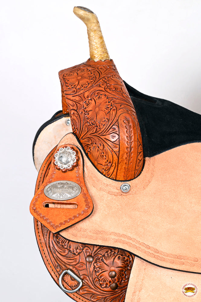 HILASON Flex Tree Western Horse Saddle American Leather Trail Barrel Racing | for Horses