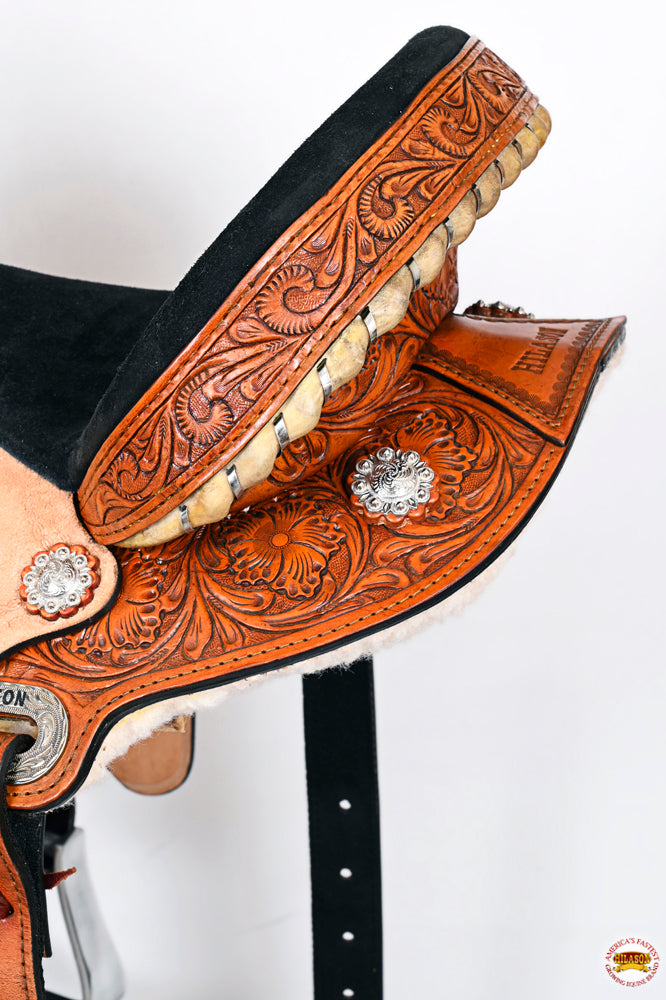 HILASON Flex Tree Western Horse Saddle American Leather Trail Barrel Racing | for Horses