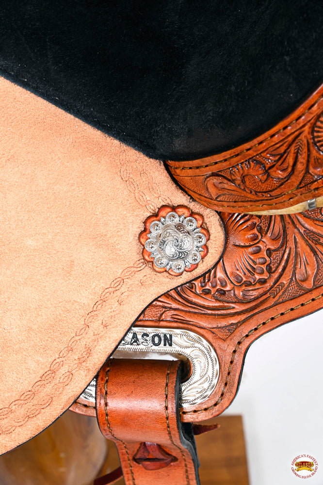HILASON Flex Tree Western Horse Saddle American Leather Trail Barrel Racing | for Horses