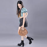 ADBG1227 American Darling Hand Tooled Genuine Leather Women Bag Western Handbag Purse