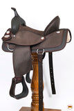HILASON Western Horse Ranch Roping Saddle American Leather | Hand Tooled | Horse Saddle | Western Saddle | Ranch roping saddle | Horse Leather Saddle | Saddle For Horses