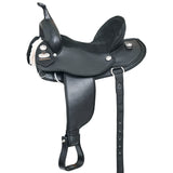 Hilason H. Trail Pleasure Endurance Synthetic Saddle Black by Hilason – Cowboy and equestrian accessories