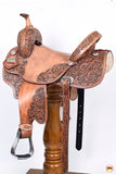 HILASON Western Horse Ranch Roping Saddle Riding Brown