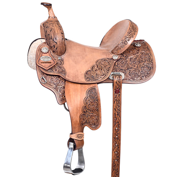 HILASON Western Horse Ranch Roping Saddle Riding Brown - Hilason