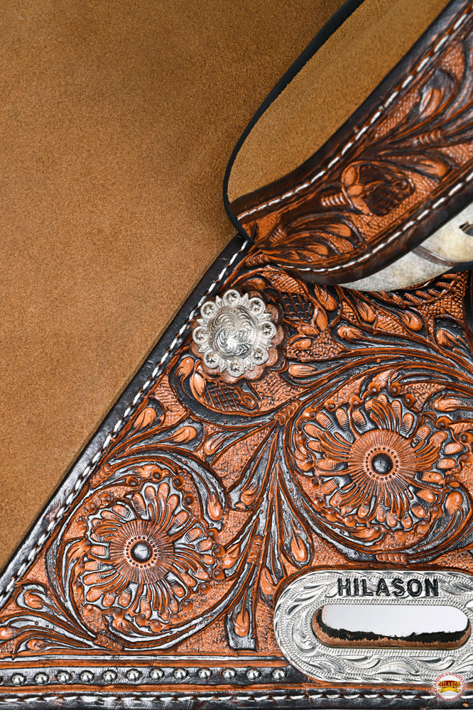 HILASON Western Horse Treeless Trail Saddle Genuine American Leather Tan l | for Horses