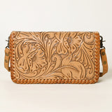 American Darling Clutch Hand Tooled Genuine Leather Women Bag Western Handbag Purse