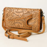 American Darling Clutch Hand Tooled Genuine Leather Women Bag Western Handbag Purse