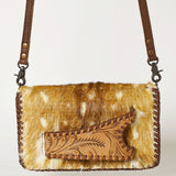 American Darling Clutch Hand Tooled Genuine Leather Women Bag Western Handbag Purse