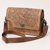 American Darling ADBG1229 Hand Tooled Genuine Leather women bag western handbag purse